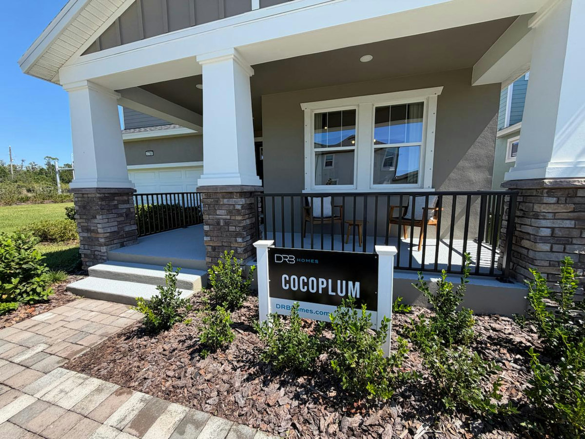 DRB Homes Cocoplum model home in Primrose at Longleaf, New Port Richey, Florida